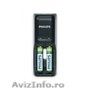 Incarcator Philips SCB1240NB12 cu 2 acumulatori AAA/800 mAh inclusi 